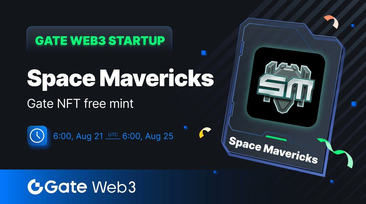Arkadaşlar @Gate_Turkce ‘de güzel bir airdrop var! 🙌🏼 #GateWeb3 Startup: Space Mavericks NFT @Space_Mavericks 21 Ağustos - 25 Ağustos Tek yapmanız gereken #GateWeb3Wallet ‘ta $1 bulundurmak. Detaylar 👉 buff.ly/47Bqn6i