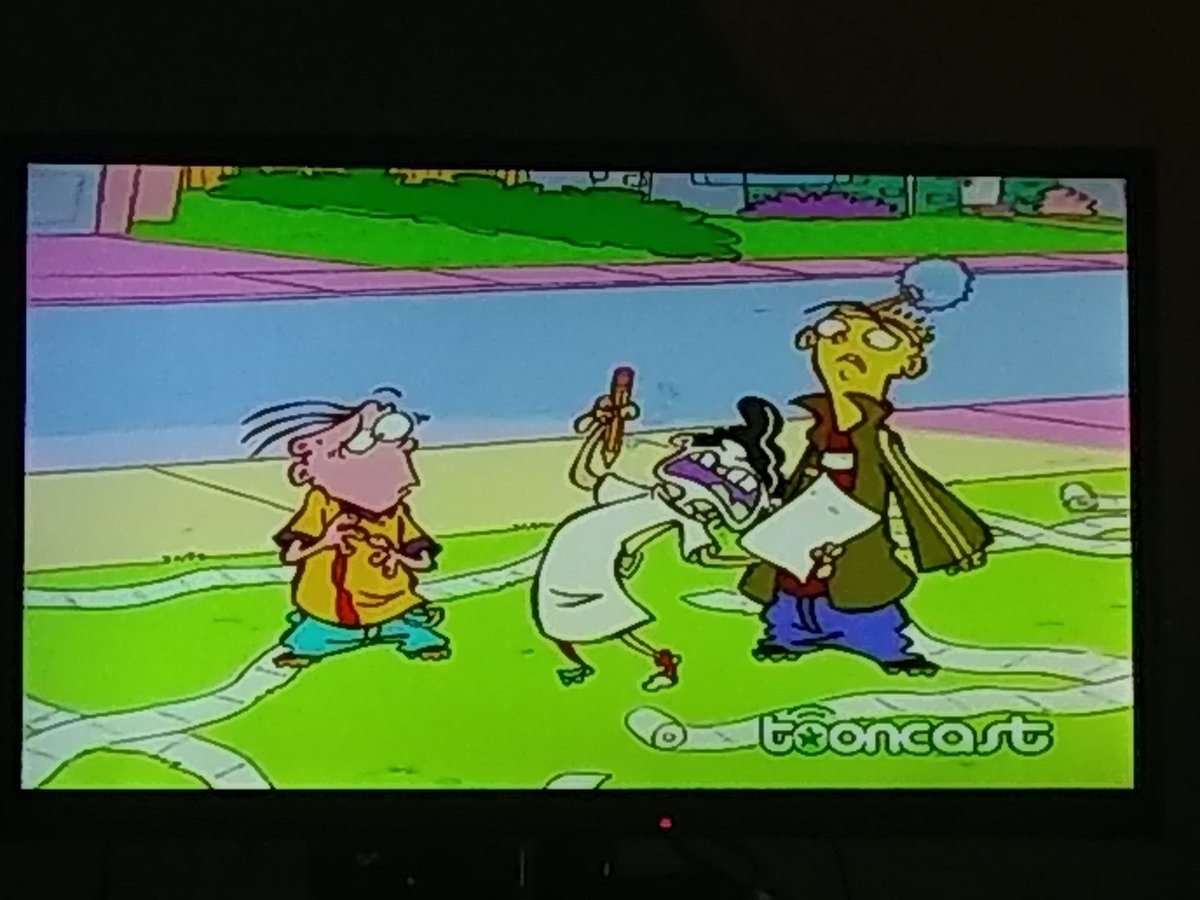 Camelo2017's tweet photo. Recuerdan este episodio de la Cuarta Temporada Protagonizado por Doble D? Me recuerda al episodio de El Laboratorio de Dexter, Invasión de Gérmenes y el de Bob Esponja, La Peste.
#EdEddYEddy #DobleD @PepetoMacias #Tooncast #CartoonNetwork https://t.co/PmyQNiljqk