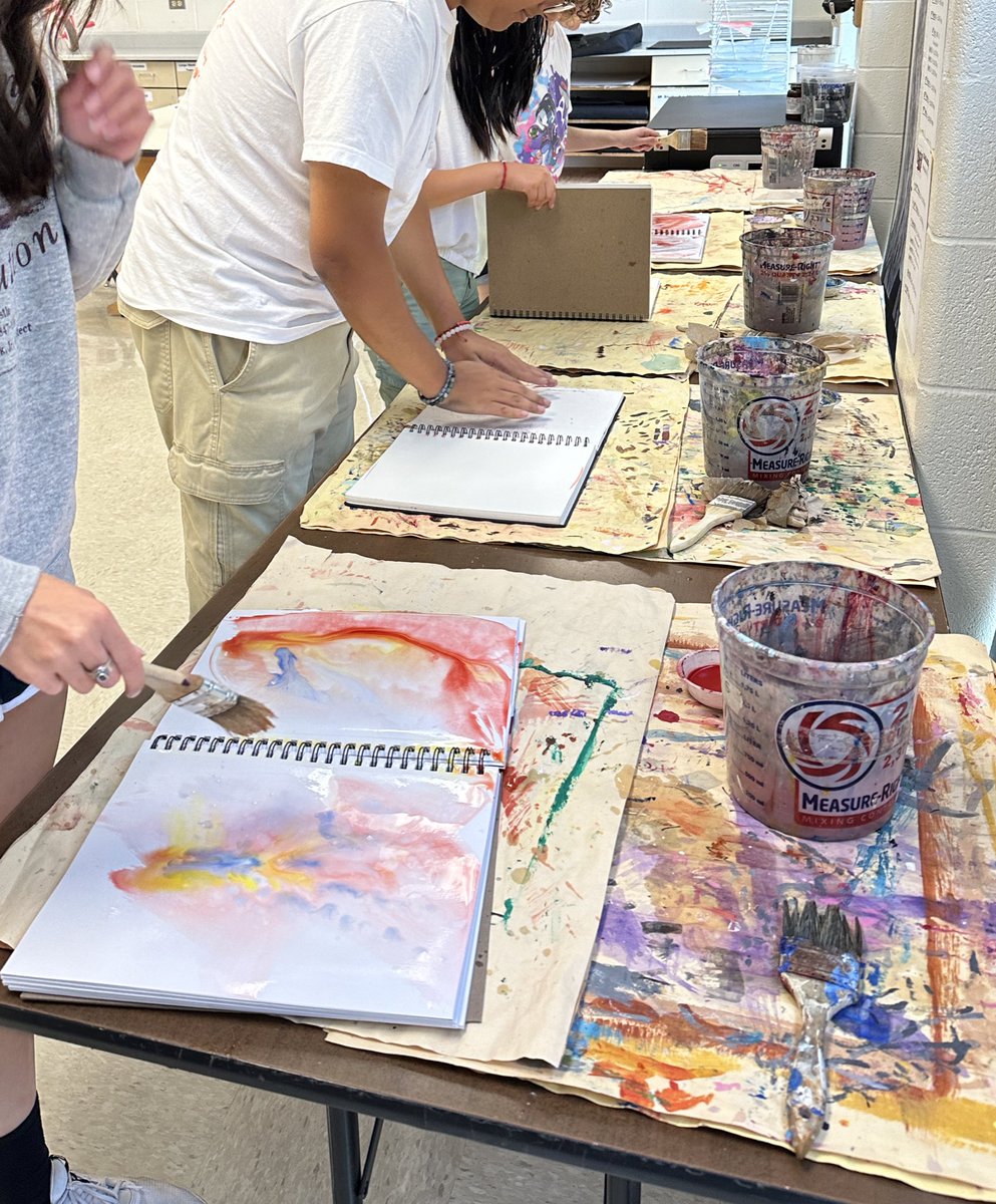 First week of school and all classes are painting! 🎨🖌️#FirebirdArt #arteducation #arted #arteducationmatters #highschoolart