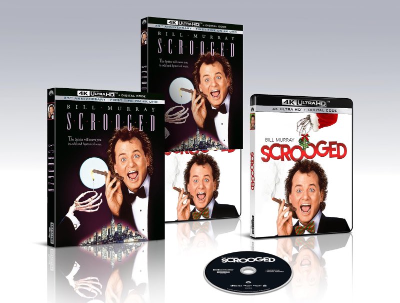 Coming to #4KUltraHD via paramount on November 7, 2023 

Directed by #RichardDonner 

Starring #BillMurray 
 
Scrooged (1988) 

#1980s #PhysicalMedia