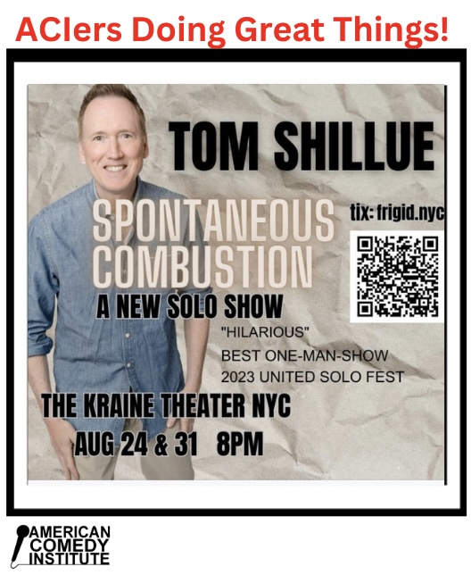 Tom Shillue took our Stand-Up Comedy Workshops! Tom is a former corespondent on “The Daily Show,” has appeared on “Late Night with Conan O’Brien and “Last Comic Standing,” and is the author of the Amazon Bestseller “Mean Dads for a Better America!”

#americancomedyinstitute