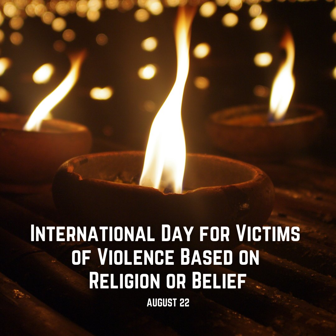 Targeting populations simply because of their religion or beliefs is a human rights violation. Tuesday is the International Day for Victims of Violence Based on Religion or Belief. un.org/en/observances… #StandUp4HumanRights