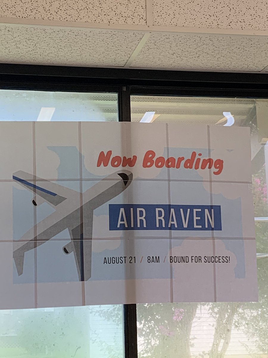 tarabishop_EdD's tweet photo. Today we transformed our library into an airport to welcome back our staff and to set the stage for our theme this year! We are SOARing to new heights at RHES! #soaringtonewheights
#rockfishravens
#wearehoke
#oneteamonegoal
#academiccoach https://t.co/vcPypXGM0b