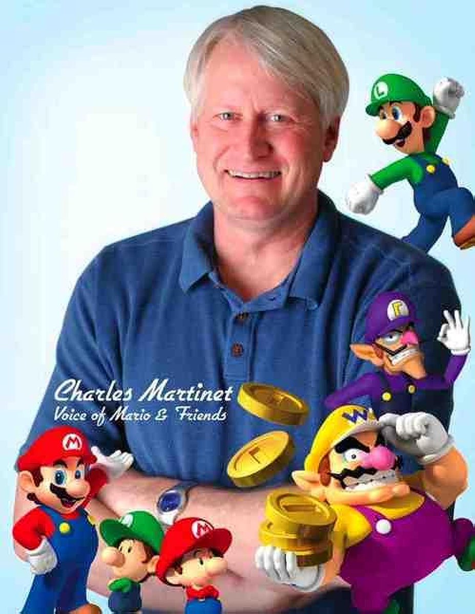 AlessandroDeOr1's tweet photo. Un día como hoy, se retira una leyenda de los videojuegos y por ser la mejor voz de Mario. Estamos hablando de nada más y nada menos que @CharlesMartinet. No por ser la voz de Mario. Si no de Luigi, Wario, Waluigi y muchos más. Espero conocerte en muchas de tus aventuras. Wahoo https://t.co/BlWytjkVNv