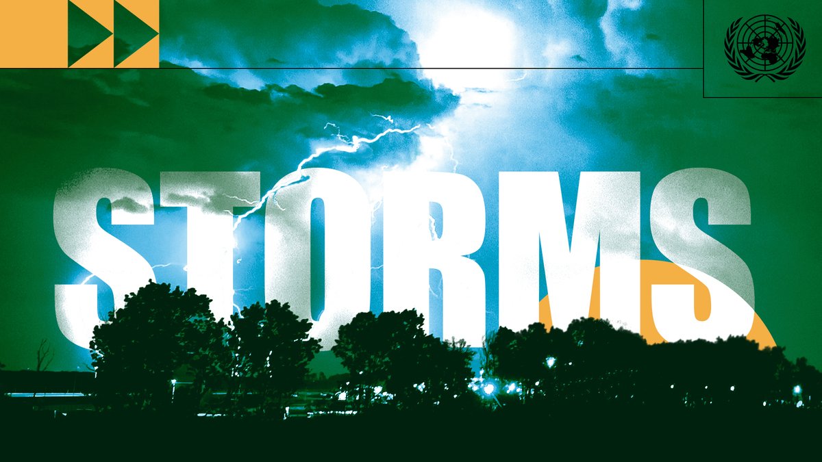 The number of extreme weather events is increasing around the world.

And due to the climate crisis, destructive &amp; deadly storms are set to become even more frequent and severe.

More facts: un.org/en/climatechan…

#ClimateAction