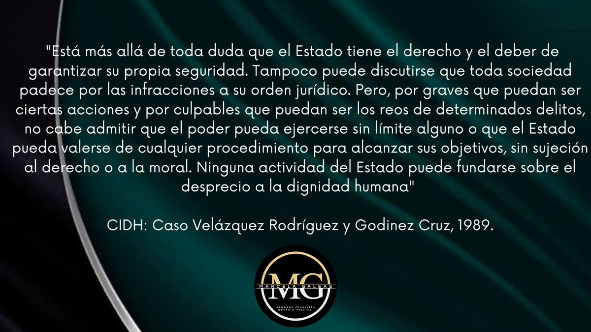 Marcela_Galeas's tweet photo. A proposito de los que justifican las desnaturalización del proceso penal y los principios de Justicia y Presunción de Inocencia, les recuerdo que NINGUNA actividad del Estado debe fundarse sobre el desprecio a la #DignidadHumana.
👇🏼 https://t.co/TcwclZvNSC