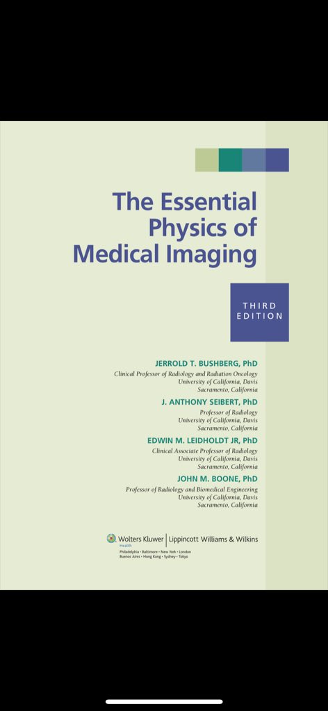 Haeqab's tweet photo. @PhysMar واهمها واسهلها BUSHBERG.. برضو AAPM REPORT NO. 74 كويس لل QC tests 👍🏻 https://t.co/2FBQLOs8yg