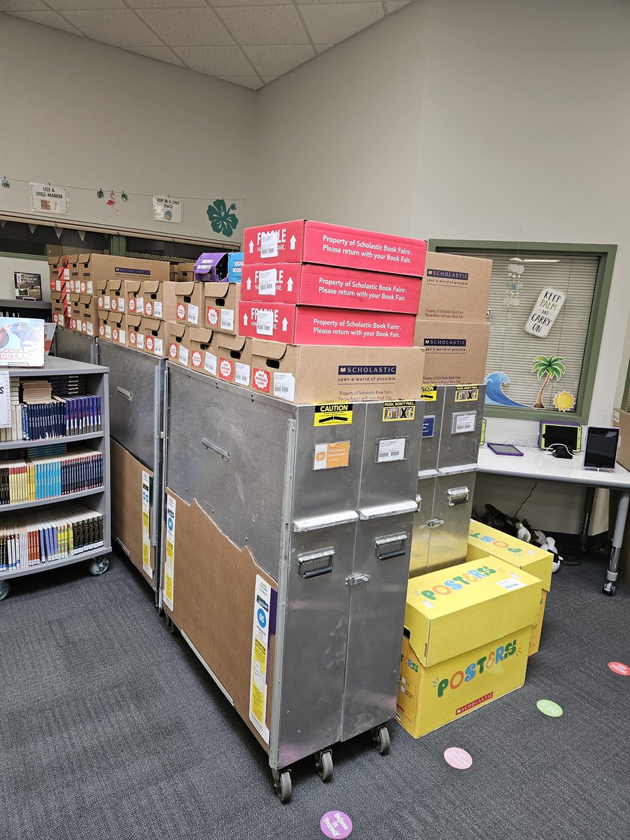 Ashland_Ranch's tweet photo. Book Fair delivery day! Are you ready? The book fair starts on Monday, August 28th! Click the link to set up an E-Wallet, browse the preview flyer, or shop the fair online! https://t.co/HaK8PtdFha https://t.co/l3TL8gVfti