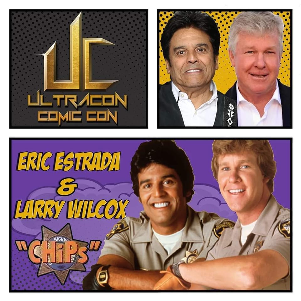 CHiPs <a href="/ErikEstrada/">ERIK ESTRADA</a> and <a href="/LarryDWilcox/">larry wilcox</a> <a href="/OfUltracon/">Ultracon Of South Florida Comic Con</a> #PalmBeach #Florida #ComicCon FRI - SUN ultraconofsouthflorida.com 

#70s #80s #Action #CrimeDrama #WestPalmBeach #FL