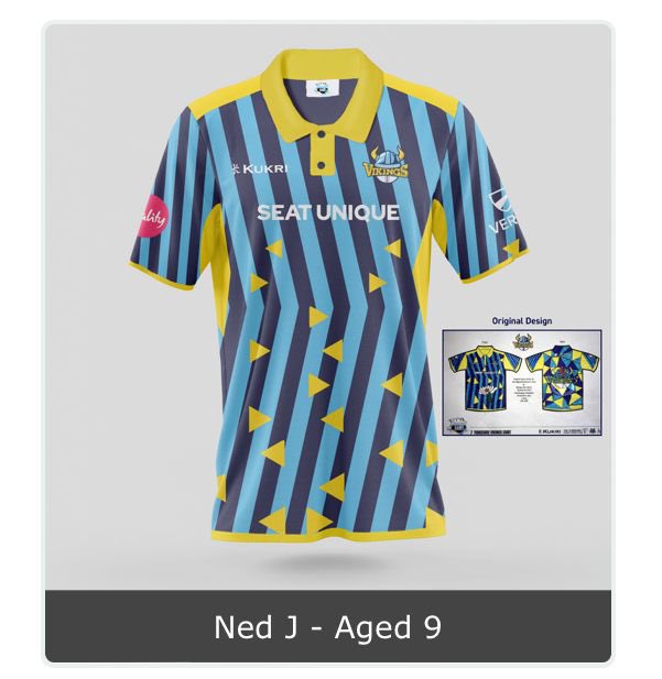 Our very own Ned Jennings has entered a competition to design next years Yorkshire shirt and got to the final.  He now needs your votes! 
Please follow the link, choose your favourite diamonds shirt and on the next page vote for Ned J’s Vikings shirt. 

survey.alchemer.eu/s3/90605266/20…