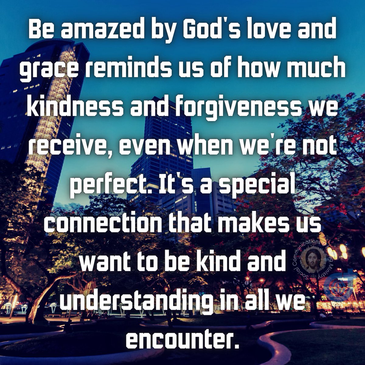 Be amazed by God's love and grace reminds us of how much kindness and forgiveness we receive, even when we're not perfect. 

#GodsLoveAndGrace #InAwe 
#GratefulHeart #DivineKindness #UnconditionalLove

***
#SVD #DSJDW #DivineWord
#WitnessToTheWord #SVDmission 
#SVDmisyonero
