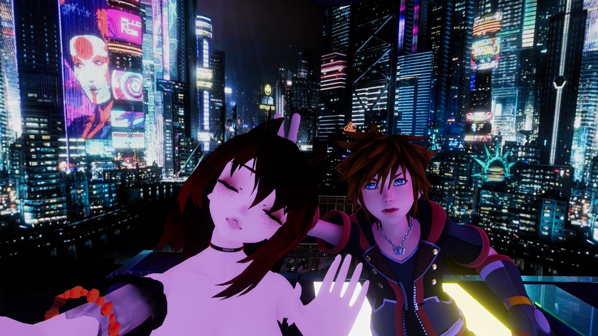 Right pic - 11/15/2020
Left Pic - 8/18/2023

Me and of my best friends Doggo <a href="/ImaJackal/">imaJackal</a> on the times before we even had our own avatars and 3+ years now that we have grown so much, both as ppl and streamers.

Both pics taken at Cyberpunk Rooftop City, at the same spot in world.