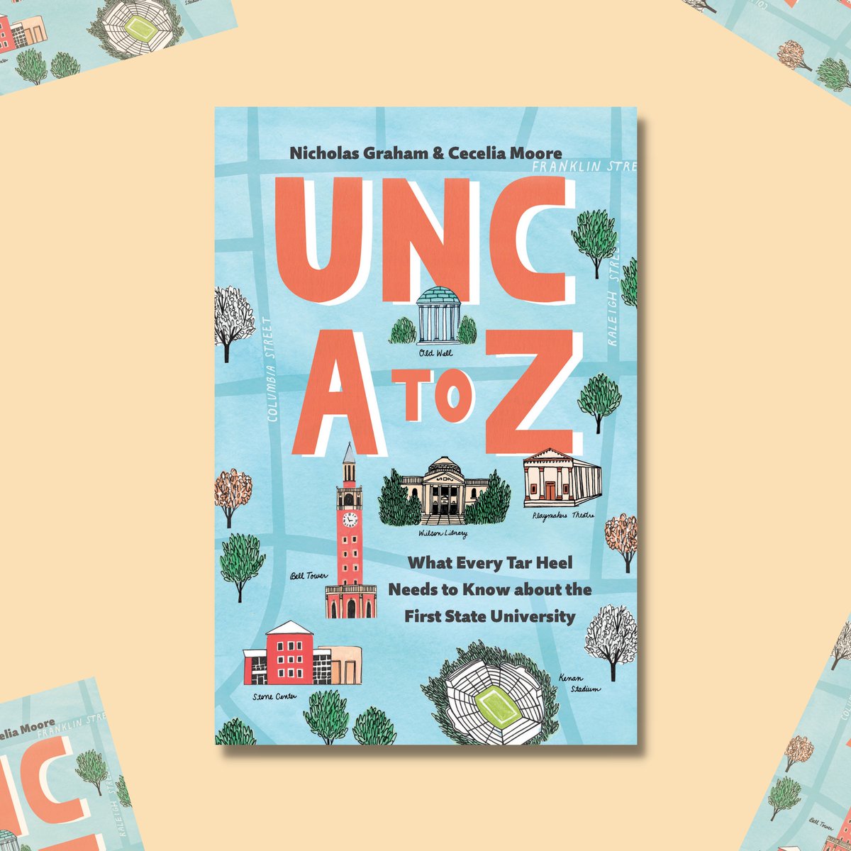 Happy first day of classes #TarHeels! 🩵  

Want to learn more about the nations first public university? UNC A TO Z  contains 350+ entries of facts, stories, and history of the people, places, and events that have shaped the Carolina we know today 🐏  

Every Tar Heel needs this