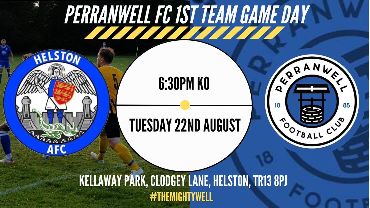 Perranwell AFC (@perranwellafc) on Twitter photo Tomorrow night the 1st Team travel to Helston to face <a href="/HelstonAFCDevsI/">𝙃𝙚𝙡𝙨𝙩𝙤𝙣 𝘼𝙁𝘾 𝘿𝙚𝙫𝙚𝙡𝙤𝙥𝙢𝙚𝙣𝙩 𝐈</a> in the St Pirans League Premier West Division 🔵⚫️
#TheMightyWell Tomorrow night the 1st Team travel to Helston to face <a href="/HelstonAFCDevsI/">𝙃𝙚𝙡𝙨𝙩𝙤𝙣 𝘼𝙁𝘾 𝘿𝙚𝙫𝙚𝙡𝙤𝙥𝙢𝙚𝙣𝙩 𝐈</a> in the St Pirans League Premier West Division 🔵⚫️
#TheMightyWell