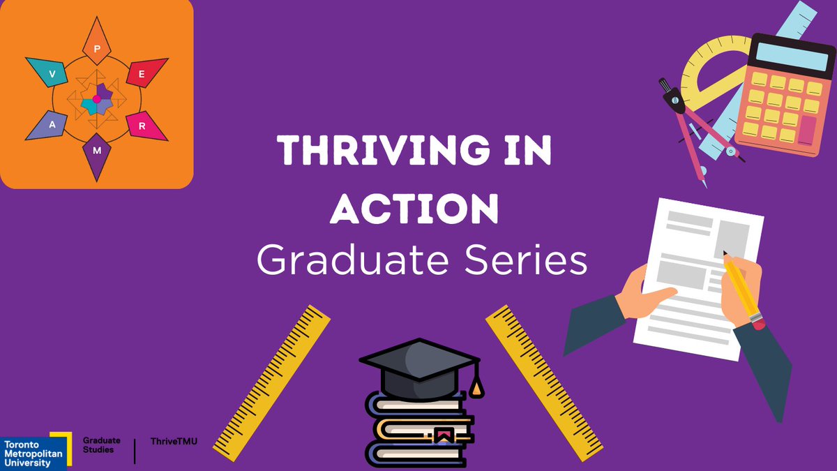 Thriving is like a muscle; practice makes progress! Register now for the Graduate Thriving in Action workshop series hosted by ThriveTMU’s Dr. Diana Brecher and Venus Bali to learn habits that will support you on your graduate journey and beyond! bit.ly/45b0nwZ