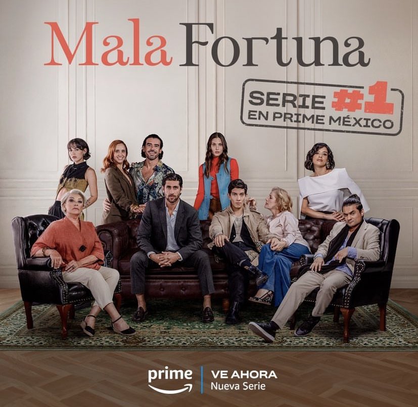 updatesmaca's tweet photo. 📸| Prime Video Mexico vía Instagram 🥳.
@macabeso 
#MalaFortuna https://t.co/JfTSenMpd5