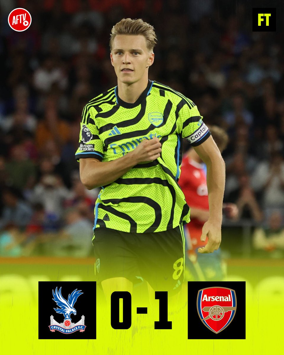 AFTVMedia's tweet image. Three points and a clean sheet 💪

🦅 0-1 🟡 | #CRYARS #Arsenal #AFC