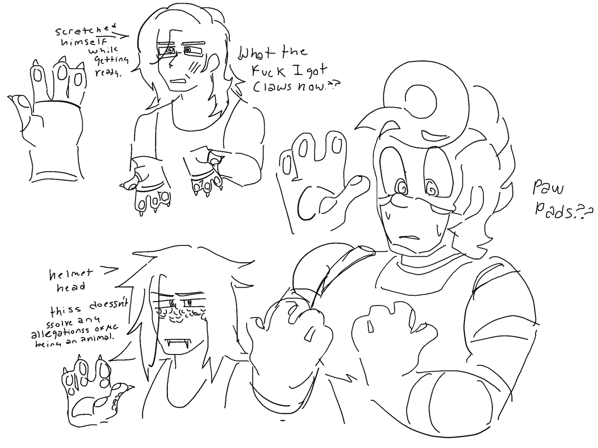 Arcadegutzzz's tweet photo. they got paw pads!!!! Wtf!! New weird side effect to the arms, they’re not rlly useful though..
plus a KC design that is inspired by @/NMZuka (I love their art n their KC design :3 pls check them out)
#ARMS #Springman #Ninjara #KidCobra https://t.co/iWwtuNSY7g
