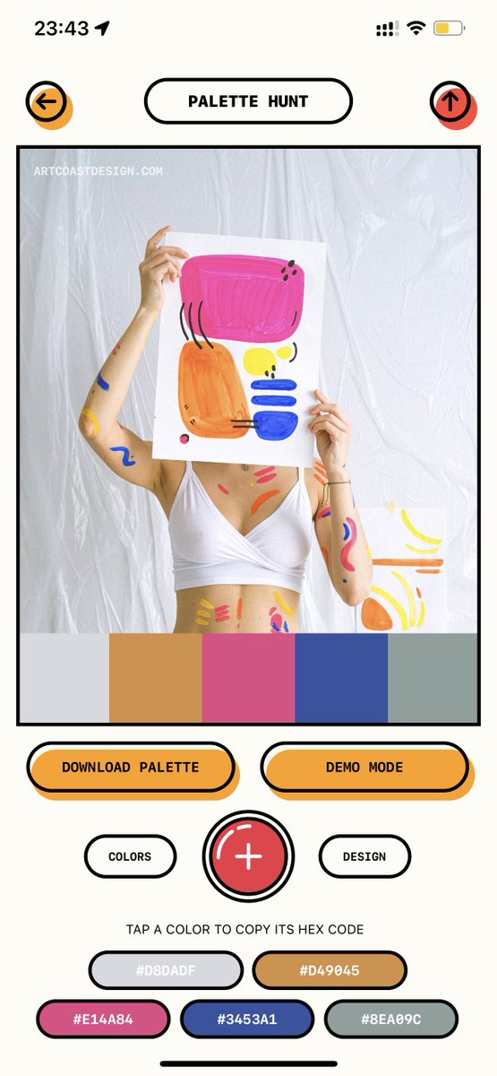 DesignArtcoast's tweet photo. Attention hue lovers! Dive into our brand-new app that magically crafts beautiful color palettes from your snaps. Boasting a vast library of ready-made schemes, it's the ultimate tool for designers, photographers, and art enthusiasts.

The standout? Its interface, which echoes the charm of beloved vintage games. Dive into creativity and relive the past while exploring a spectrum of colors. Ready to fuel your artistry? Download today and let your imagination soar. 🍕🕹️

https://t.co/f14IMVvF0X