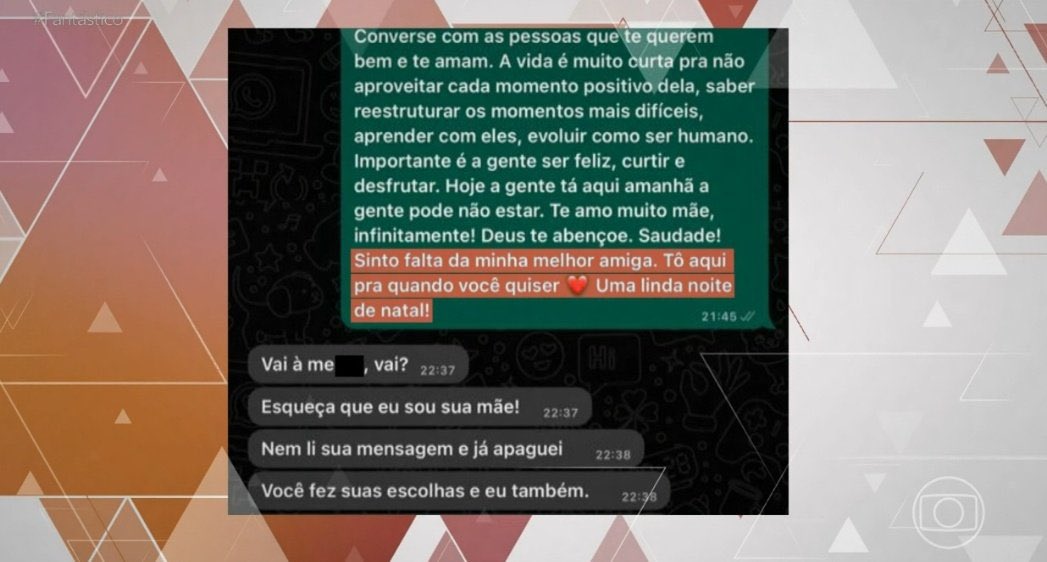 fofocanosite's tweet photo. Após viralizar print de Silvana mandando Larissa Manoela ir a merda após a filha mandar mensagem desejando Feliz Natal, a mãe da atriz diz que agiu por impulso: https://t.co/82sVnH64FV