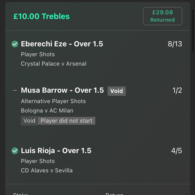 FGD_Sports's tweet photo. Ended up breaking even on the night but was nice to get two easy winners! #CRYARS #CrystalpalacevsArsenal #CrystalPalace #Arsenal #PremierLeague #GamblingX #gamblingtwitter #bettingsports https://t.co/ovwh0KCxvf