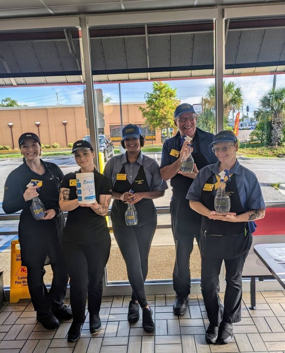 PlateScrape's tweet image. Bonsai-Powered Clean: "Our unit loves Bonsai! We get so many compliments on how clean the store is!"🧼✨- Alexis W. Waffle House Unit #2275