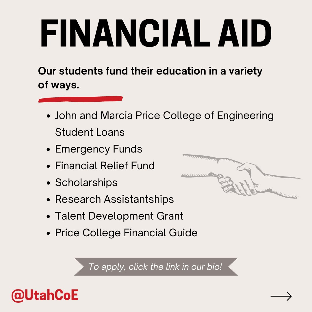 UtahCoE's tweet photo. Welcome back, Engineering Students!!
We have TONS of resources available at the Price College of Engineering, ready and willing to help U in your academic journey. Visit the link in our bio for more!
#PriceCollegeofEngineering #BacktoSchool2023 #studentresources https://t.co/baIaAUrLnP