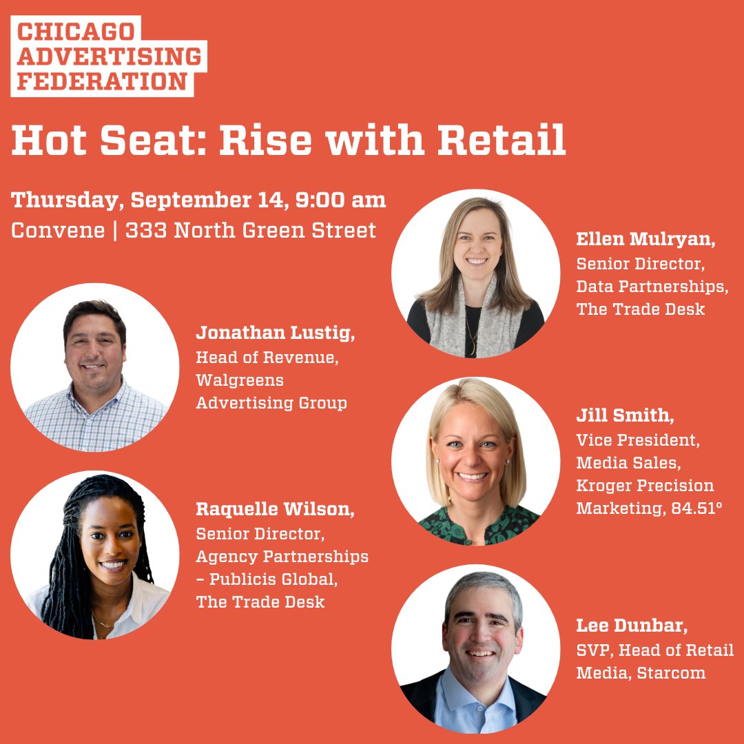 Registration is now open for our upcoming Hot Seat: Rise with Retail! Join the CAF and The Trade Desk to learn from industry experts on the latest trends, technologies, and opportunities to take your retail strategies to the next level.

🎟: chicagoadfed.org/event/hot-seat…