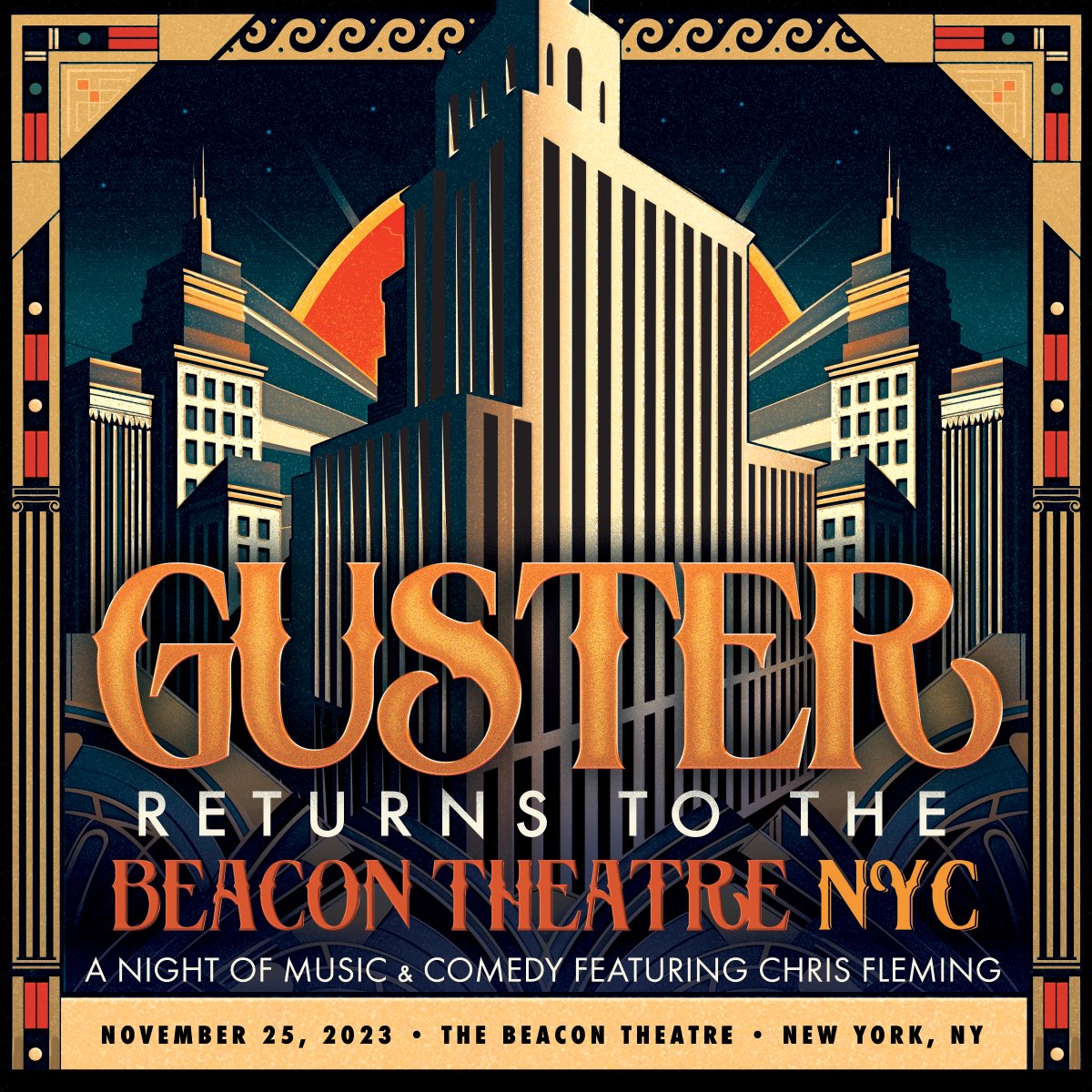 As 'home court' as it gets with us in a lot of ways. So stoked to be back in the bosom of @BeaconTheatre for our now-nearly-annual post-Thanksgiving hang.... AND DOUBLE STOKED to have our pal @chrisfluming [sic] along for the ride... See you in a few months NYC! ❤️🍎