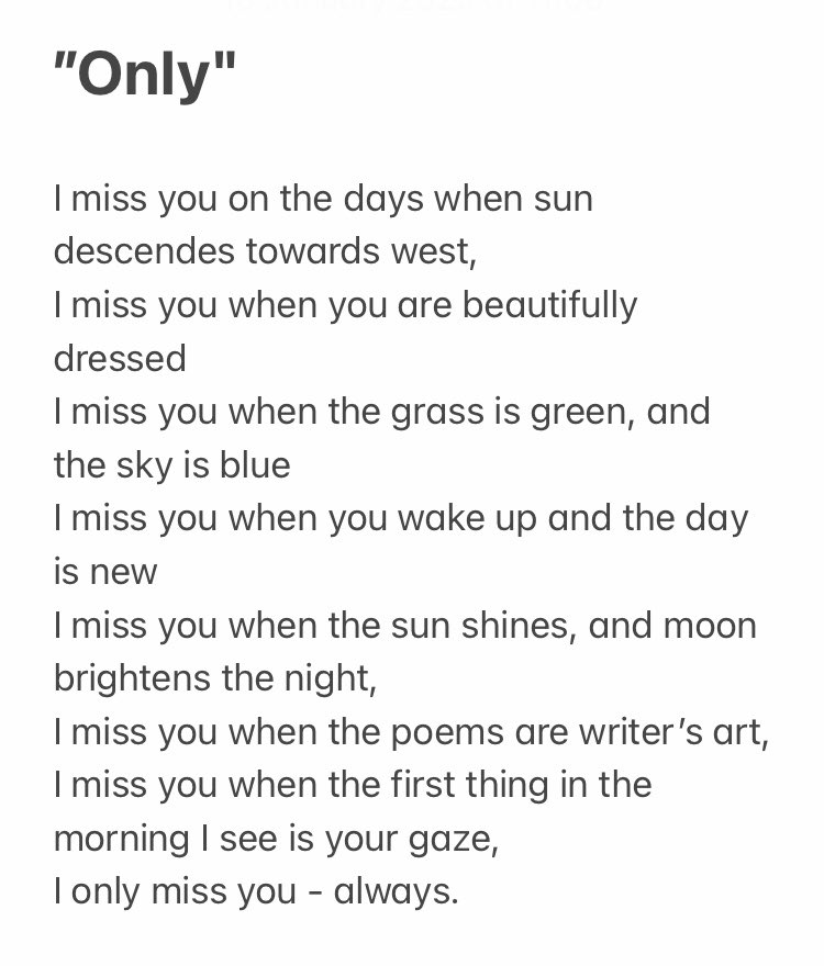 Zuza38995131's tweet photo. i only miss you, always. // #poetry #poetrycommunity #poetrylovers #poems #poem #love #polishwriter https://t.co/TNKZATfbAZ