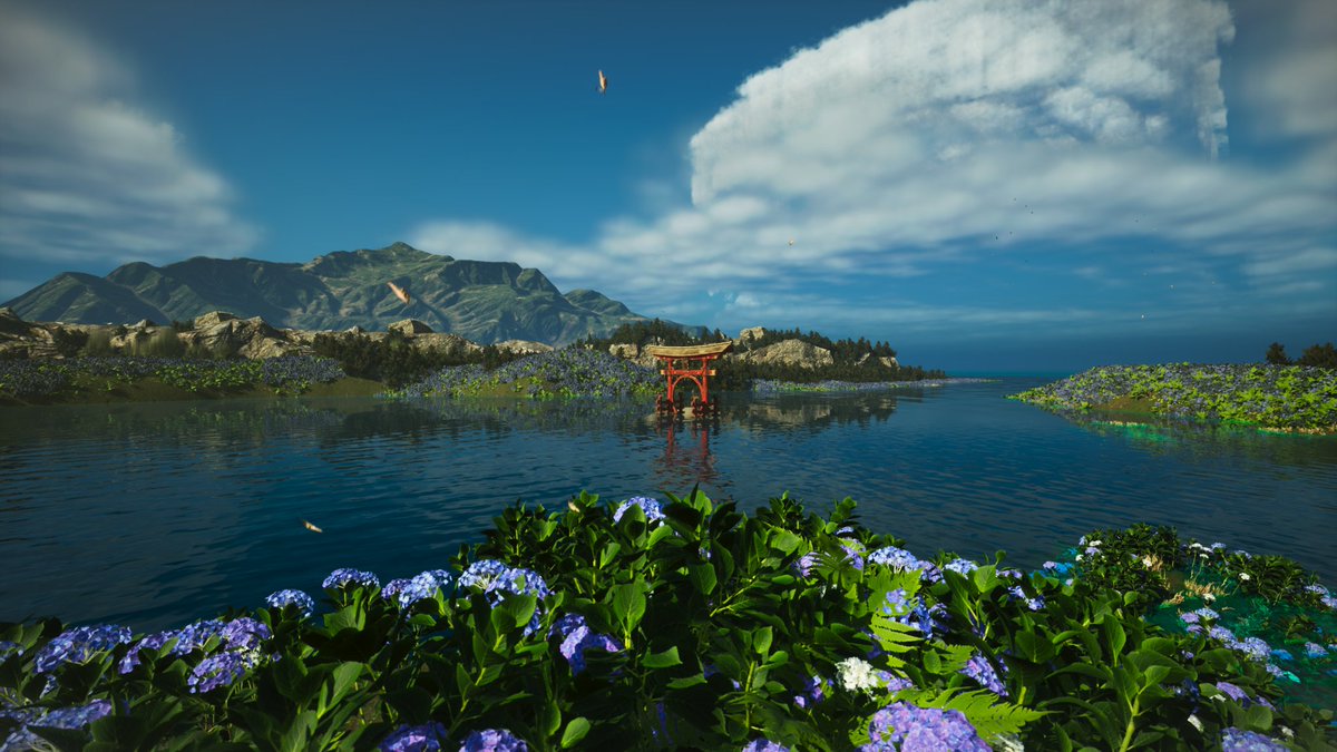 JoshMbaya07's tweet photo. Torii gates are traditional Japanese gateways that mark the entrance to sacred Shinto shrines and pathways. They symbolize the transition from the secular world to the sacred realm. A vibrant and colorful environment I produced to showcase this piece of Japanese culture.
#Unreal https://t.co/KkCzBHYK2T