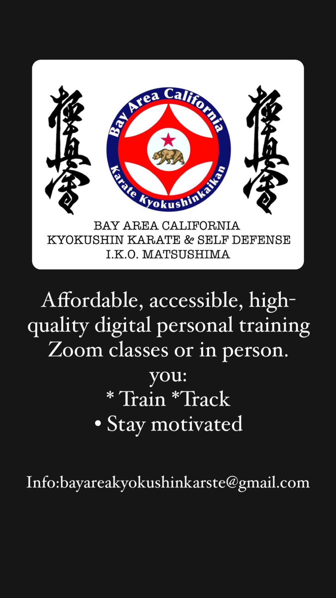 Great deal fur you guys I made #zoomclasses if you need try the #power karate #Kyokushin I’m IKO Matsushima international karate organization is #real.
.
.
.
Info bayareakyokushinkarate@gmail.com