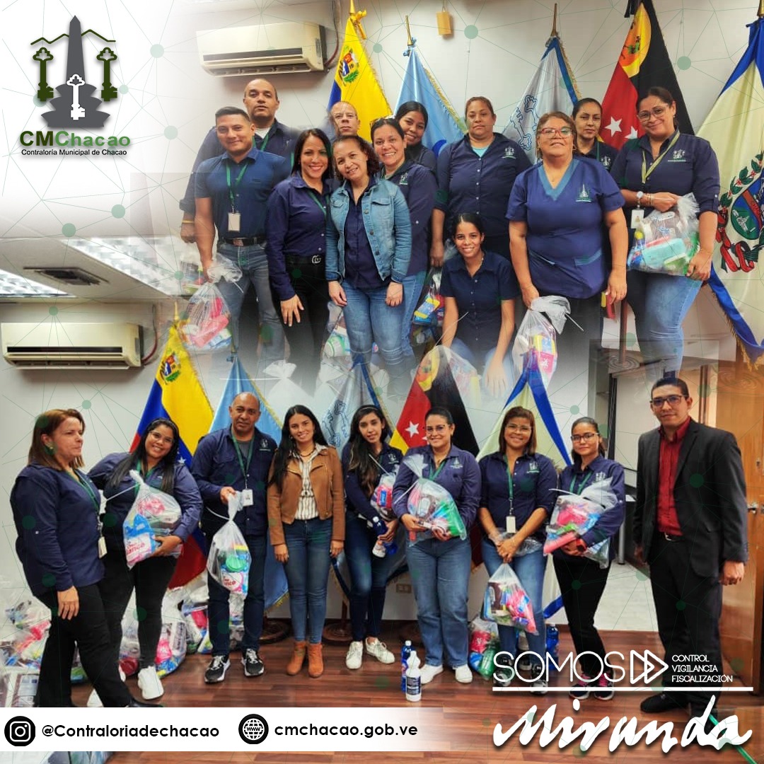 CMEMChacao's tweet photo. CMChacao hace entrega de combos de higiene al personal.

Cumpliendo con los objetivos trazados por la Contralora de Chacao, Lisbeth Santiago en articulación con la CGR, nuestros servidores fueron beneficiados con un combo, con el propósito de garantizar el bienestar del personal. https://t.co/GD59Du6An2