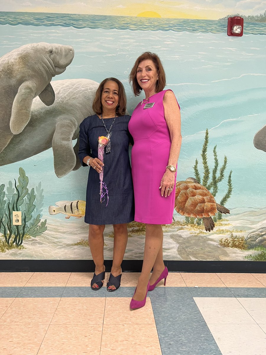 HedmanHeather's tweet photo. Had a great “First Day” visit from Board Member Brenda Fam. @browardschools @ManateeBayElem https://t.co/eIz3gB34Li