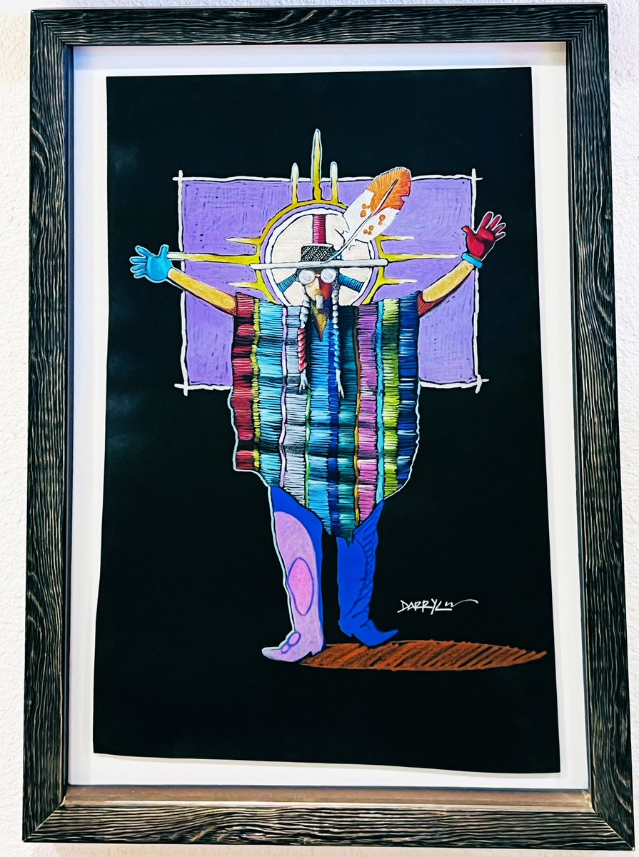 NewMexicoVibes's tweet photo. “Peace Dude”  art by Darryl Willison.  I dig this. #NMArt https://t.co/M3KGAVUYlA
