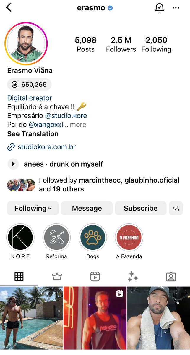 markiespice's tweet photo. @Fedhislayer be careful of @pedrobraunhere he is a scammer … he is pretending to be Erasmo Viana …. I’ve attached a picture of the real persons Instagram. If you go there you’ll see ‘Pedro’ is just posting pictures from there. Please don’t pay for anything. https://t.co/anAoZGOFUj