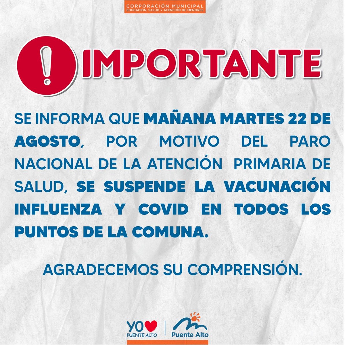 🔴Puntos de vacunación COVID e Influenza: Martes 22 de agosto‼️