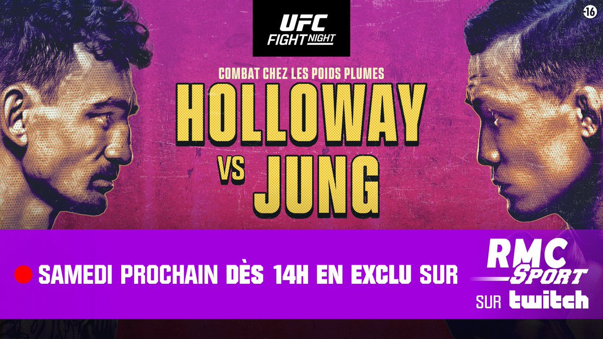 PazuAzzuro's tweet photo. L’UFC arrive en clair sur Twitch dès samedi prochain, merci à @RMCSportCombat pour le taffe monstrueux.
Et gg à @NamiBucky le Giom Peltier du Twitch Game 😂🔥 https://t.co/98V6KblN5Q