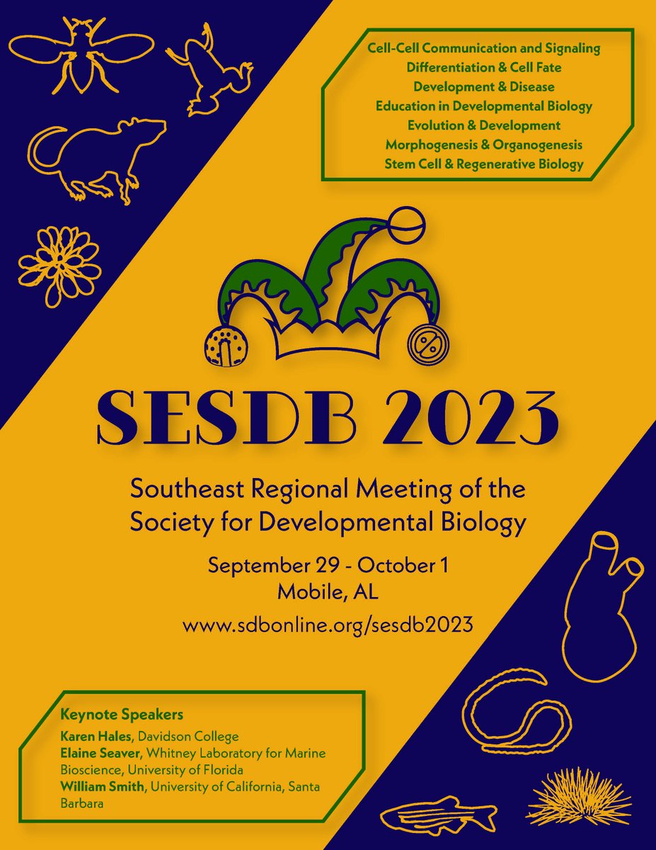 elenshpak's tweet photo. Looks like a fun and inexpensive meeting for developmental biologists in the Southeast. #SESDB #developmentalbiology #SDB https://t.co/VJWCNlYmck