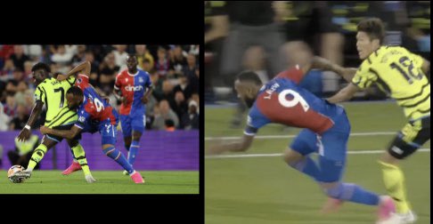 Guess which one led to a red card