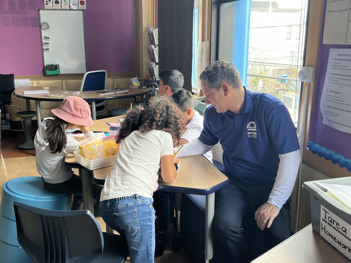 It's been wonderful welcoming back our students to the 2023-24 school year. On Friday, I had a chance to scooter over to Chavez Elementary and Downtown High School for a visit. It's great to see students engaged in challenging academics the first few days of school! #WeAreSFUSD
