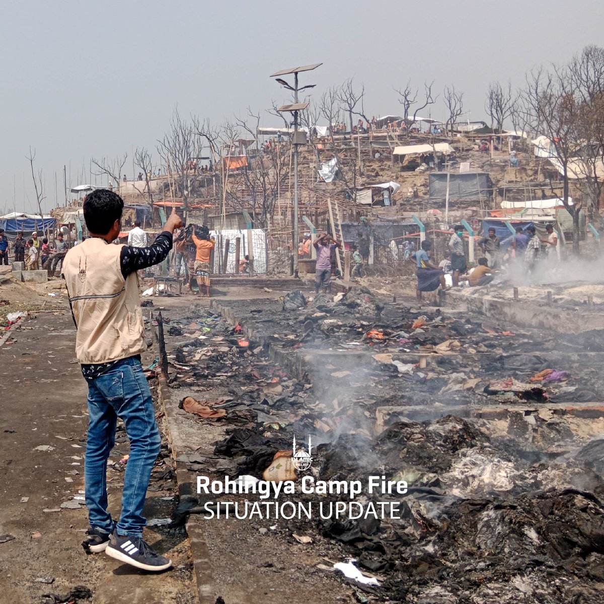 PoweredByIDEA's tweet photo. Situation Update β οΈ Thousands have been displaced, losing their homes and belongings. Your support matters! You've made a difference in the lives of those in the #Rohingya community.
Continue your support with IRUSA π https://t.co/kzn0gksFPb
#RohingyaFireEmergency https://t.co/lYfhPjNzJe