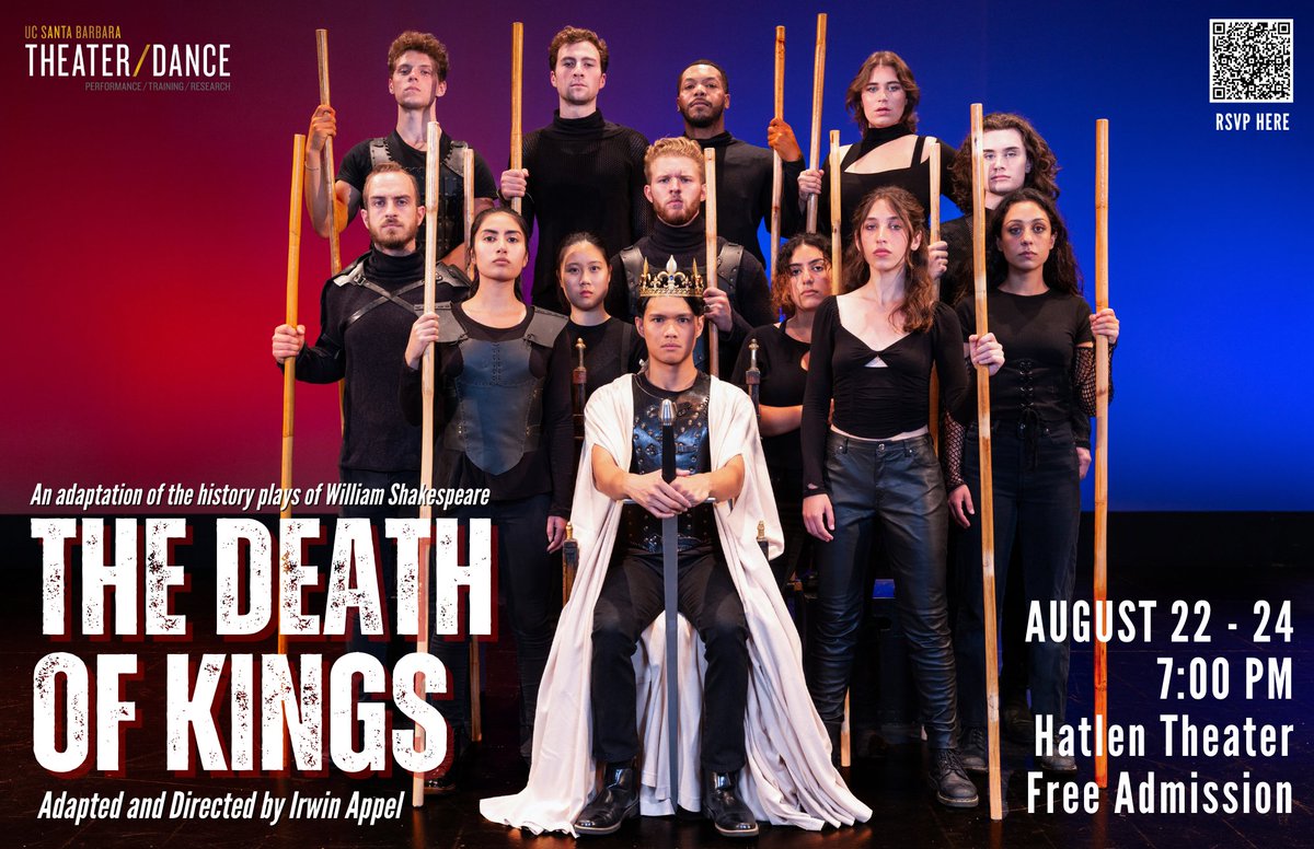 ucsbTD's tweet photo. UCSB Theater/Dance is proud to be the closing performance of the VSFF, and to be representing the power &amp; impact of Shakespeare's writing.
Don't miss the production before we take it to Verona! Free Admission | RSVP: https://t.co/5tZ4BC4BWg
#ArtIsProtest #AdvocateForArt
@Arts4LA https://t.co/zN0PqKc9K0