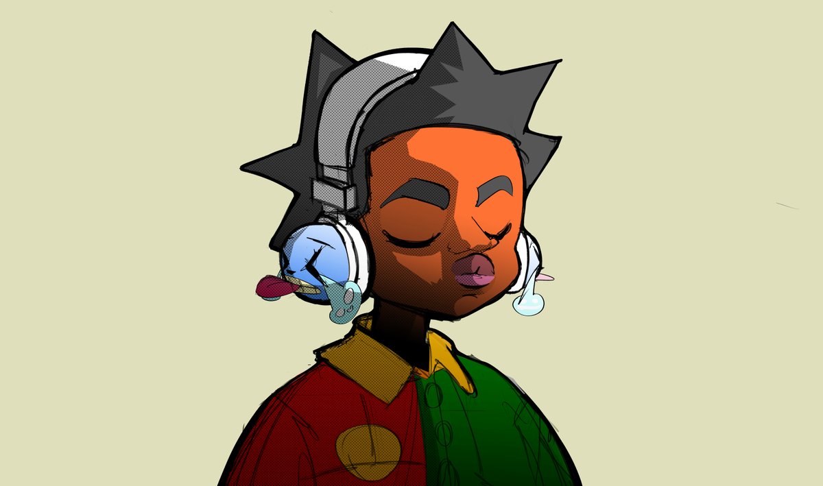 lilkiwifr's tweet photo. made a new pngtuber for stream. also bomb rush cyberfunk is peak asf
#art #artist #artistoninstagram #drawing #blackcharacters #blackcharacterdesign #drawingwhileblack #illustration #digitalart #aesthetic #oc #characterdesign #BombRushCyberfunk https://t.co/4NAUC2qEJn
