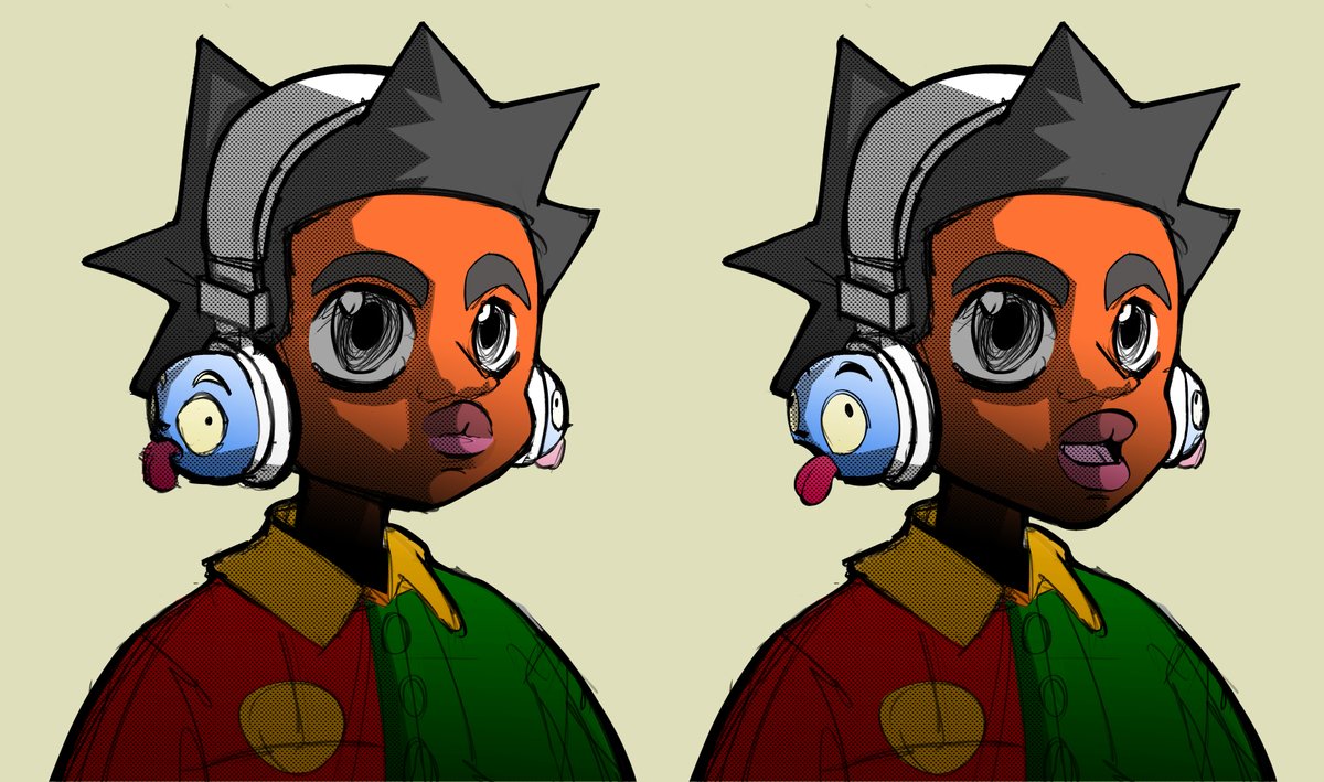 lilkiwifr's tweet photo. made a new pngtuber for stream. also bomb rush cyberfunk is peak asf
#art #artist #artistoninstagram #drawing #blackcharacters #blackcharacterdesign #drawingwhileblack #illustration #digitalart #aesthetic #oc #characterdesign #BombRushCyberfunk https://t.co/4NAUC2qEJn