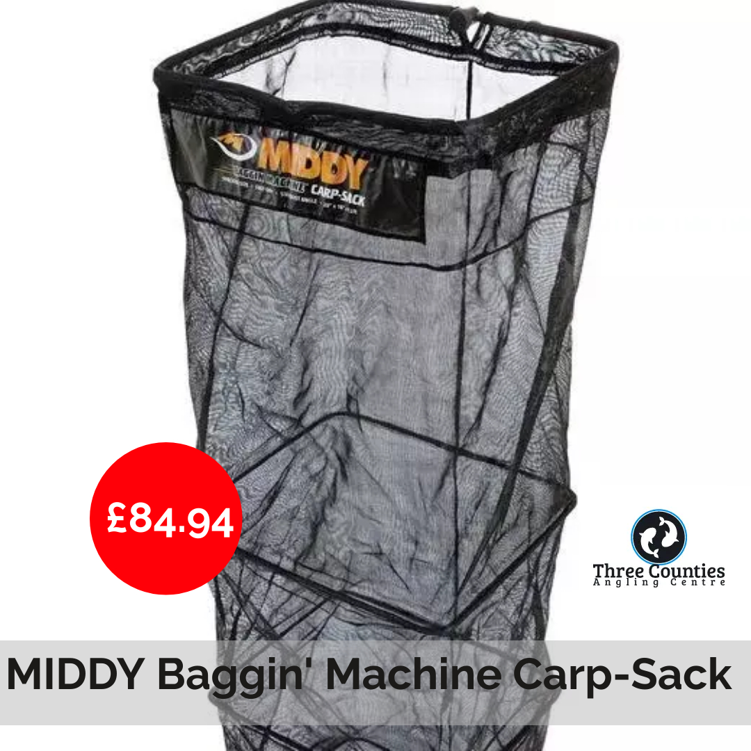 3CountiesAC's tweet photo. MIDDY Baggin' Machine Carp-Sack
£84.94
Made using tight-knit fast-dry mono-material, creating a safe haven for carp, the fishery-approved Baggin' Machine Carp-Sack keepnets have a Six-Plus adjustment angle lock and a thick 10mm polymer bottom ring.

#Middy #Net #Carp #Fishing https://t.co/KhM7E194fM