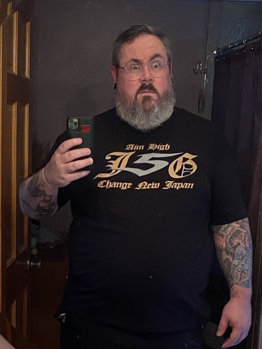 TheDooge's tweet photo. I may not be handsome enough to join #Just5Guys but I did buy a shirt this weekend!
Shocking only available at the IMPACT show…
@seiyasanada @taichi0319 @DoukiPerros @takam777 #Kanemaru
Don’t tell SANADA but I’m still 100% loyal to #TaguchiJapan https://t.co/gtS0stvaOW