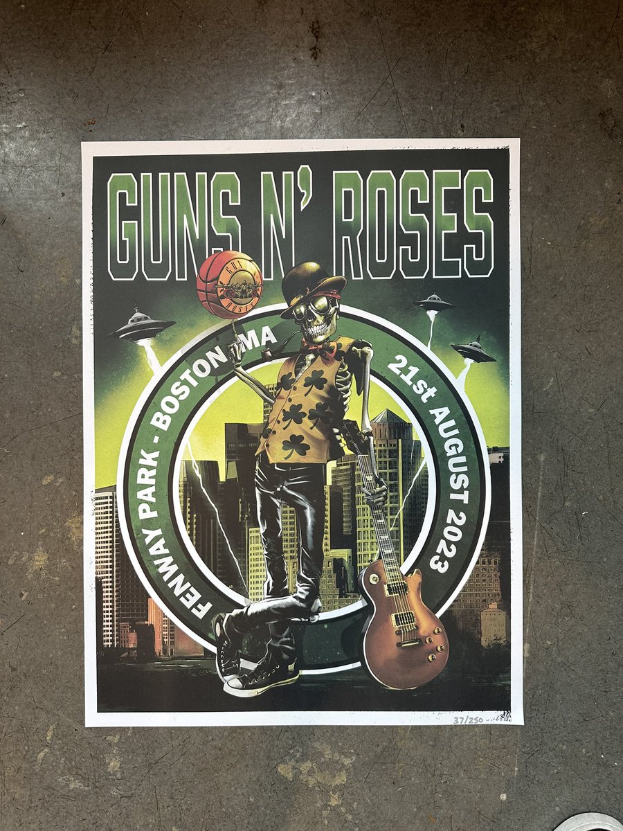 Boston show poster! <a href="/gunsnroses/">Guns N' Roses</a>