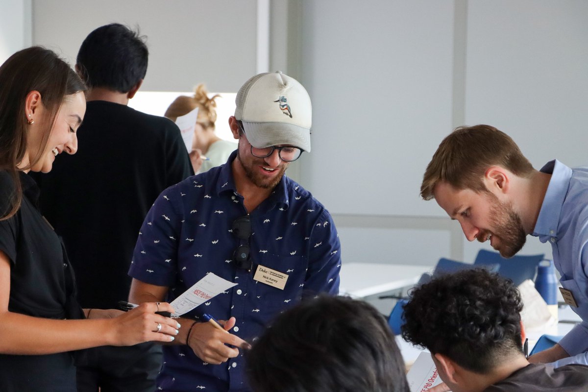 DukeEnvironment's tweet photo. So excited to welcome our newest graduate students to our community! Can’t wait to watch our students grow into environmental leaders and innovators.
#WeAreDukeEnvironment https://t.co/QWFVP4YLdh