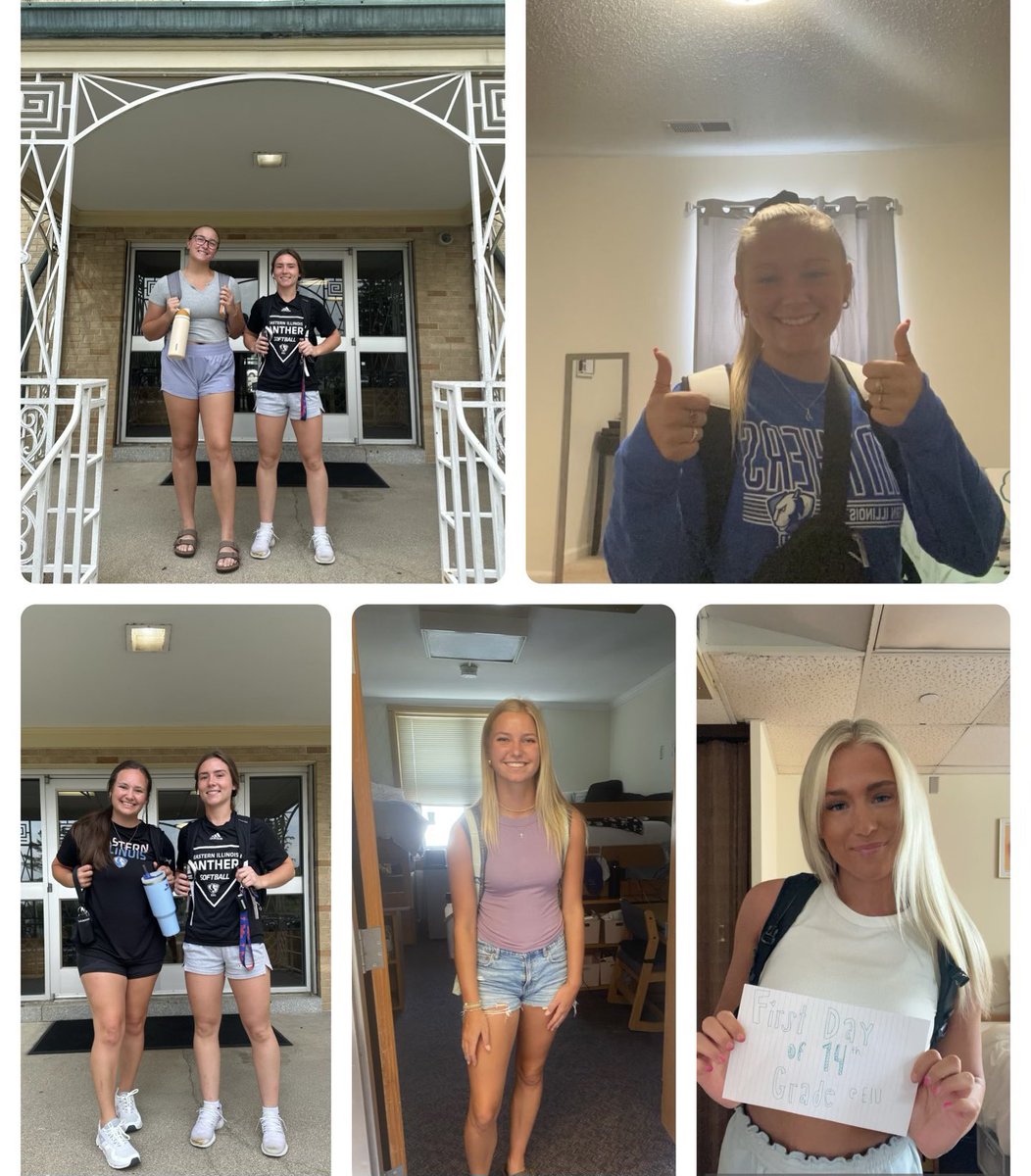 All smiles for the first day of class! 
🎒📚✏️